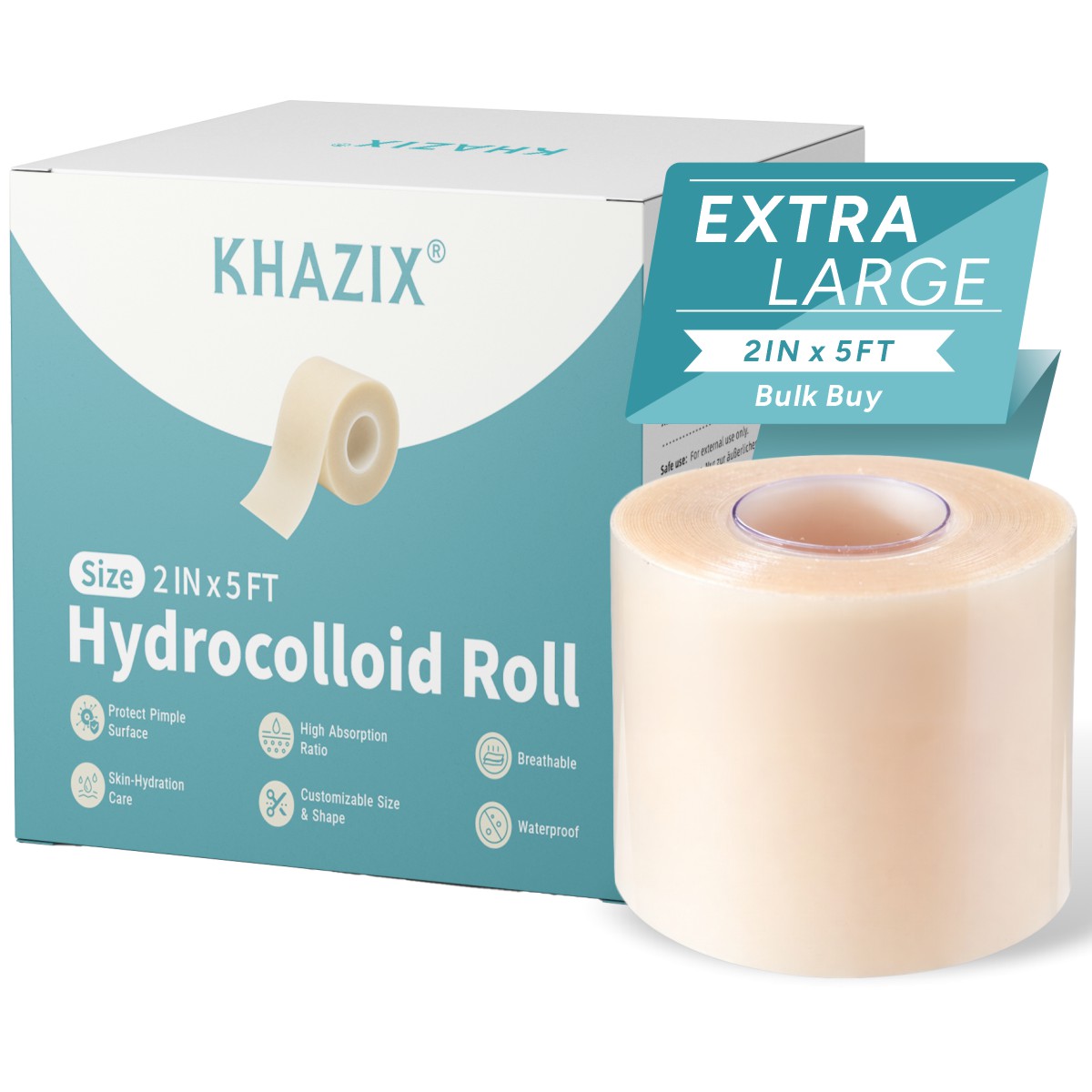 Skincare China - Rolka hydrokoloidowego opatrunku KHAZIX 5 cm