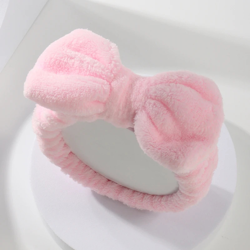 Cleanser Face - Zestaw: Opaska z kokardą, opaska na
