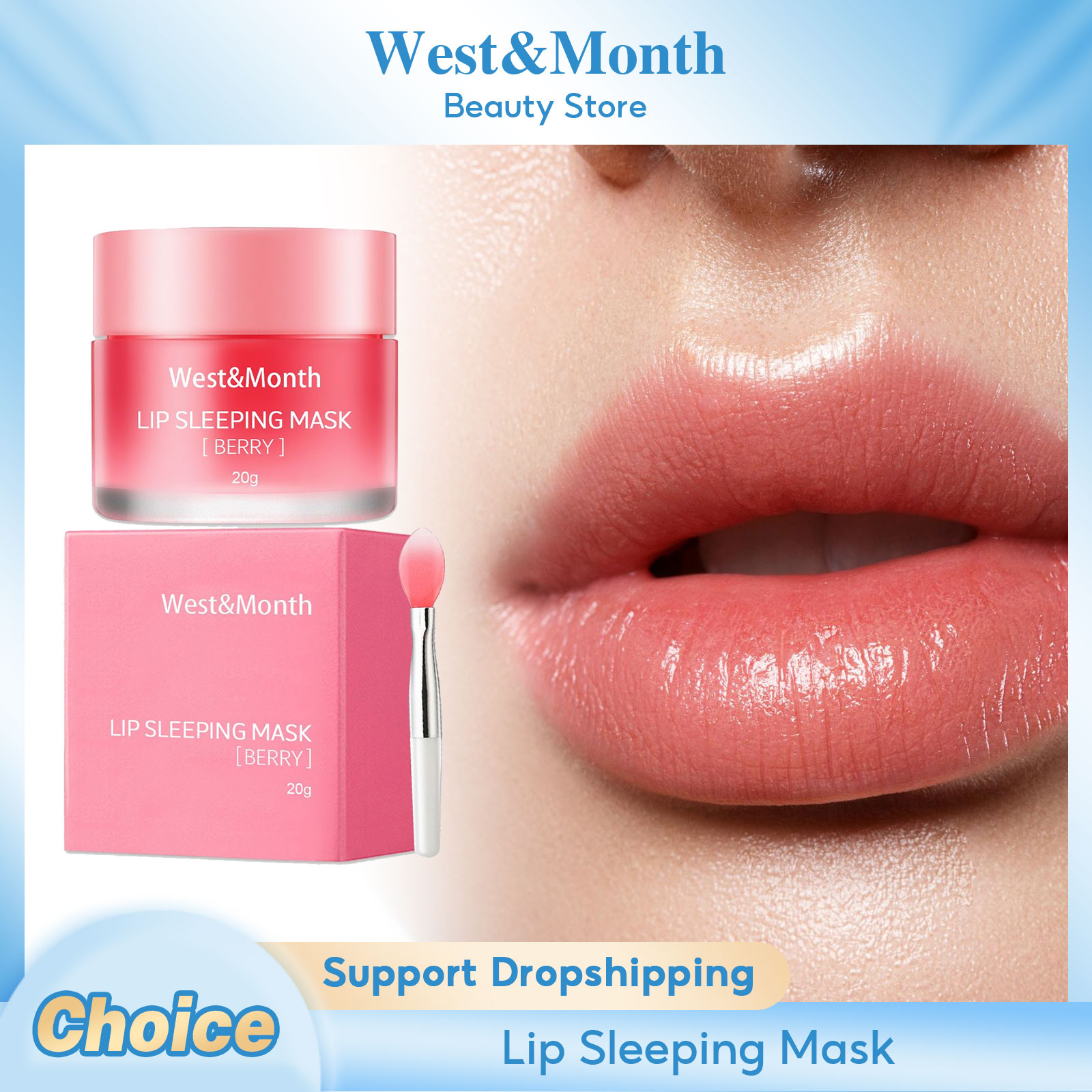 Night Cream - Maska do ust do spania przeciw